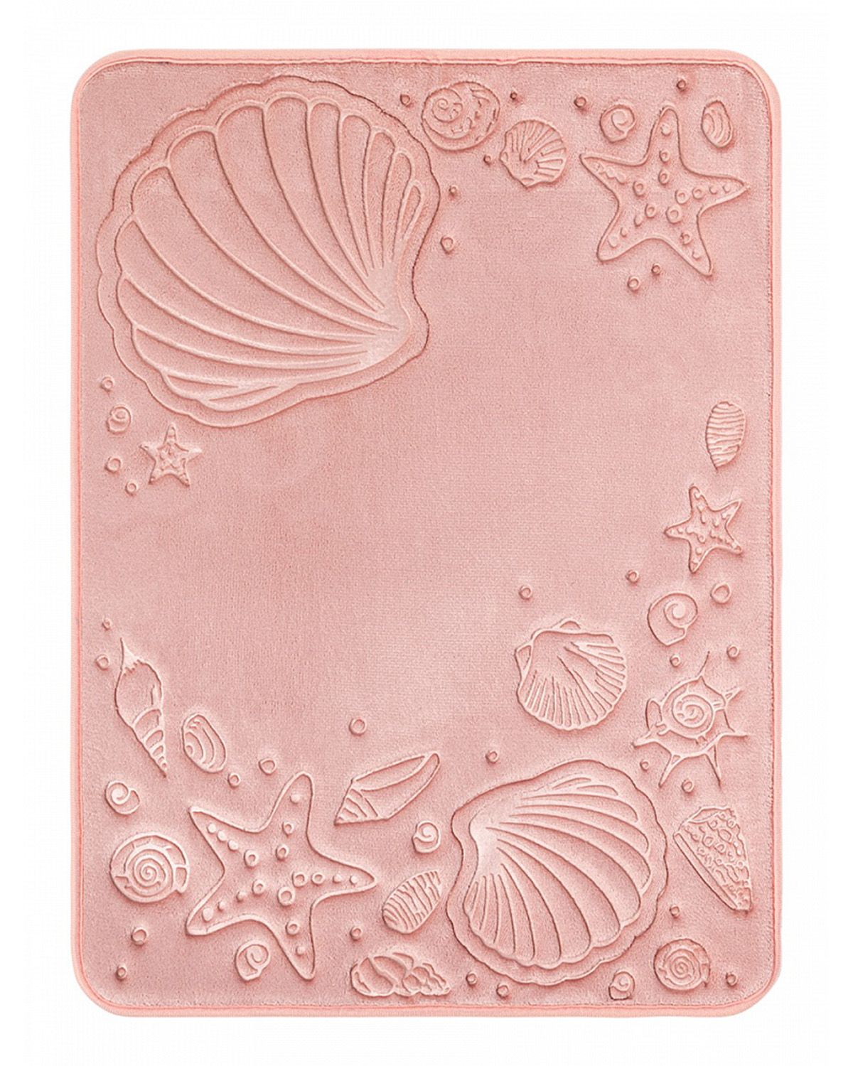 коврик для ванной ракушка розовый