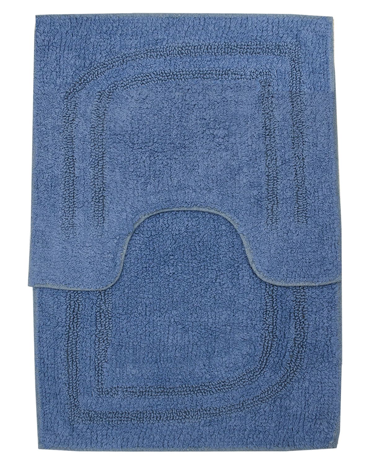 коврик для ванной 1200-44S голубой комплект 2 шт.