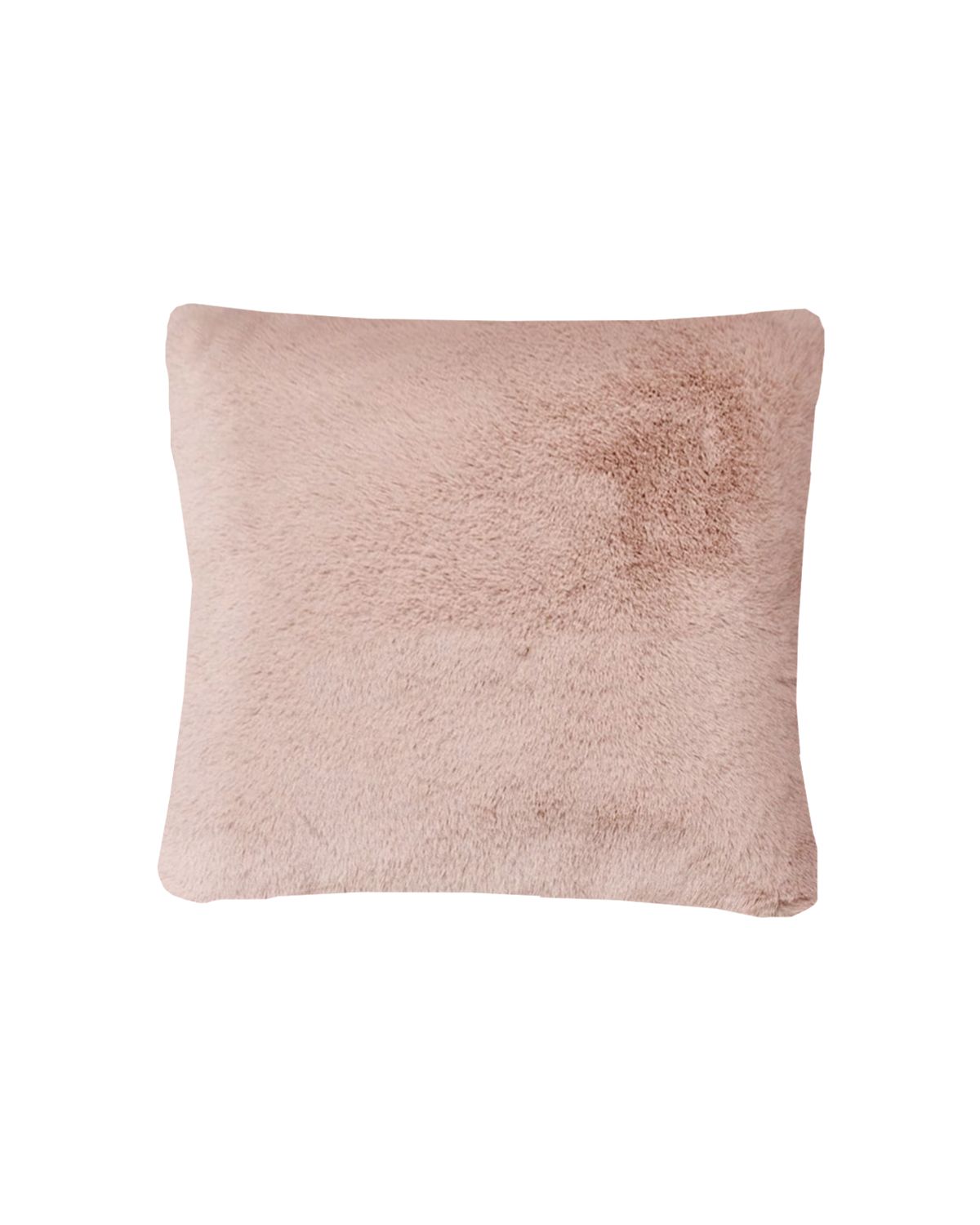 подушка из искусственного меха 1402 розовый квадрат