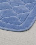 коврик для ванной Halya home Halya home blue ромбы