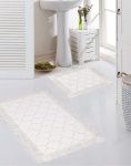 коврик для ванной Halya home Halya home ivory ромбы