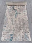 дорожка ковр. Liman F169 cream-d.blue дорожка 25 м